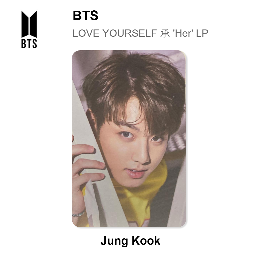 BTS LOVE YOURSELF 承 'Her' LP Official Photocard