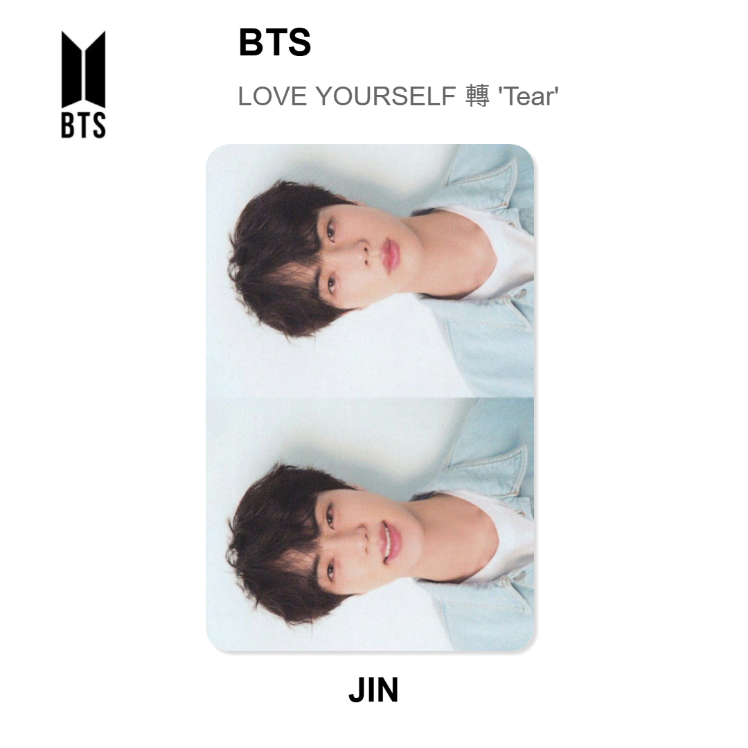 BTS LOVE YOURSELF 轉 'Tear' Official Photocard