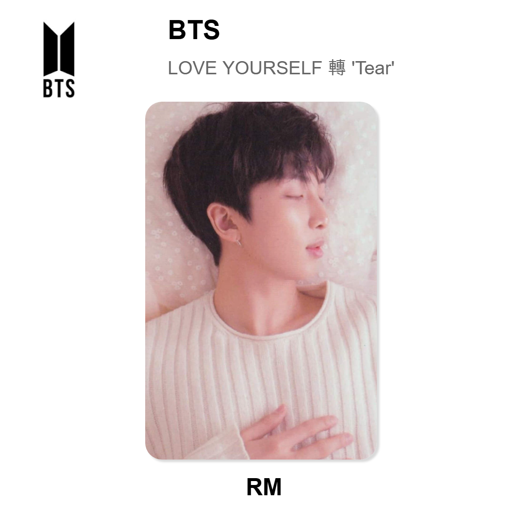 BTS LOVE YOURSELF 轉 'Tear' Official Photocard