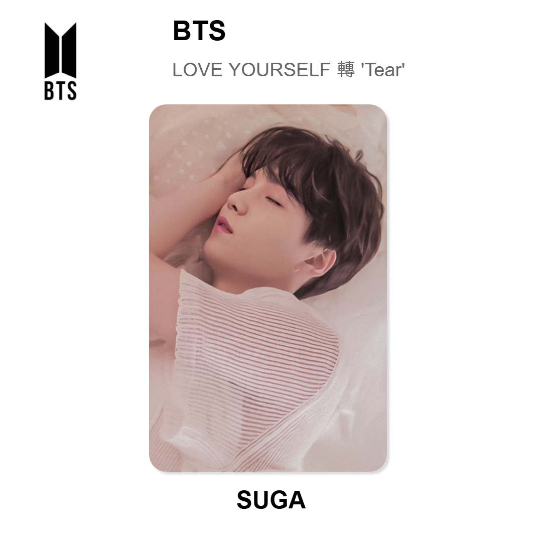 BTS LOVE YOURSELF 轉 'Tear' Official Photocard