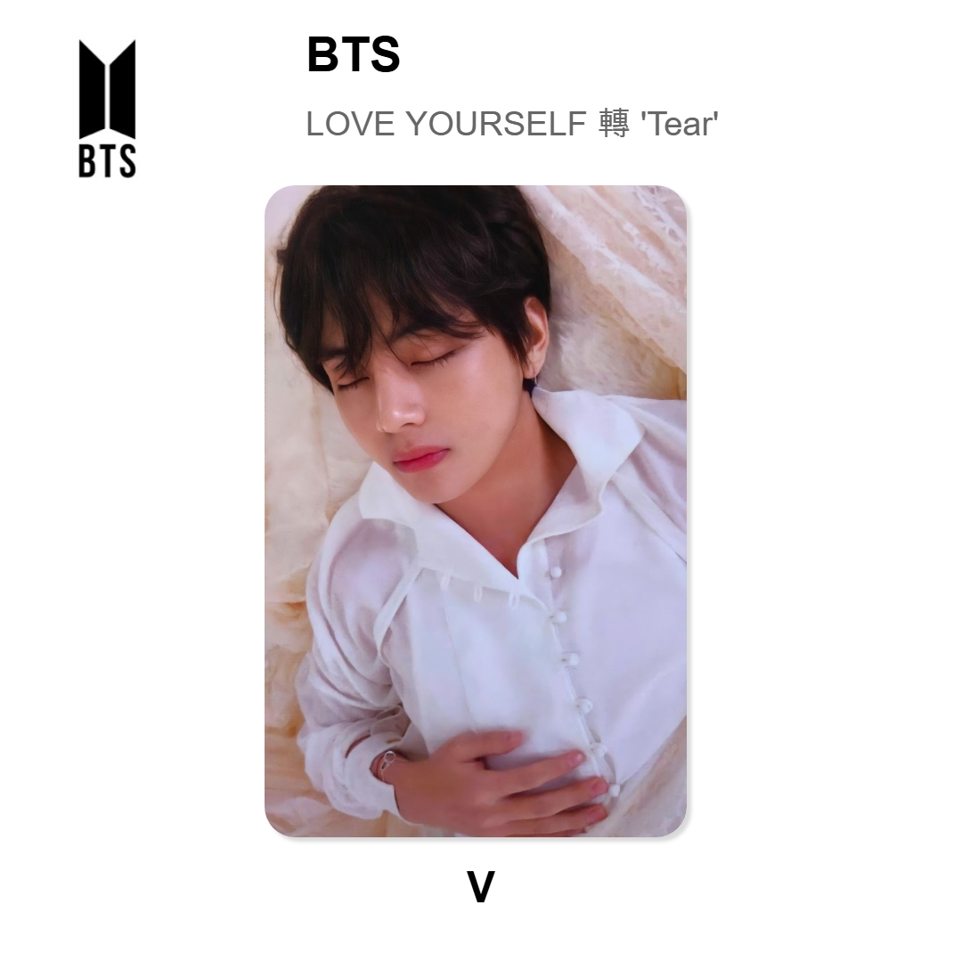 BTS LOVE YOURSELF 轉 'Tear' Official Photocard