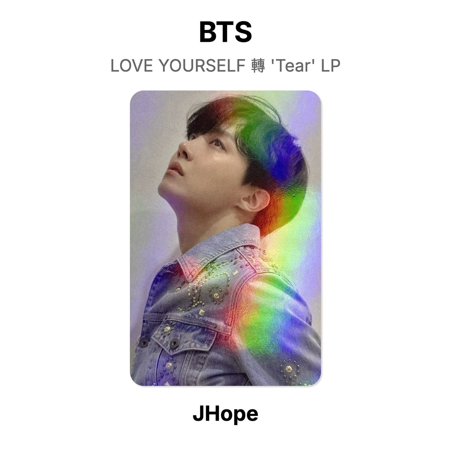 BTS LOVE YOURSELF 轉 'Tear' LP photocard resmi