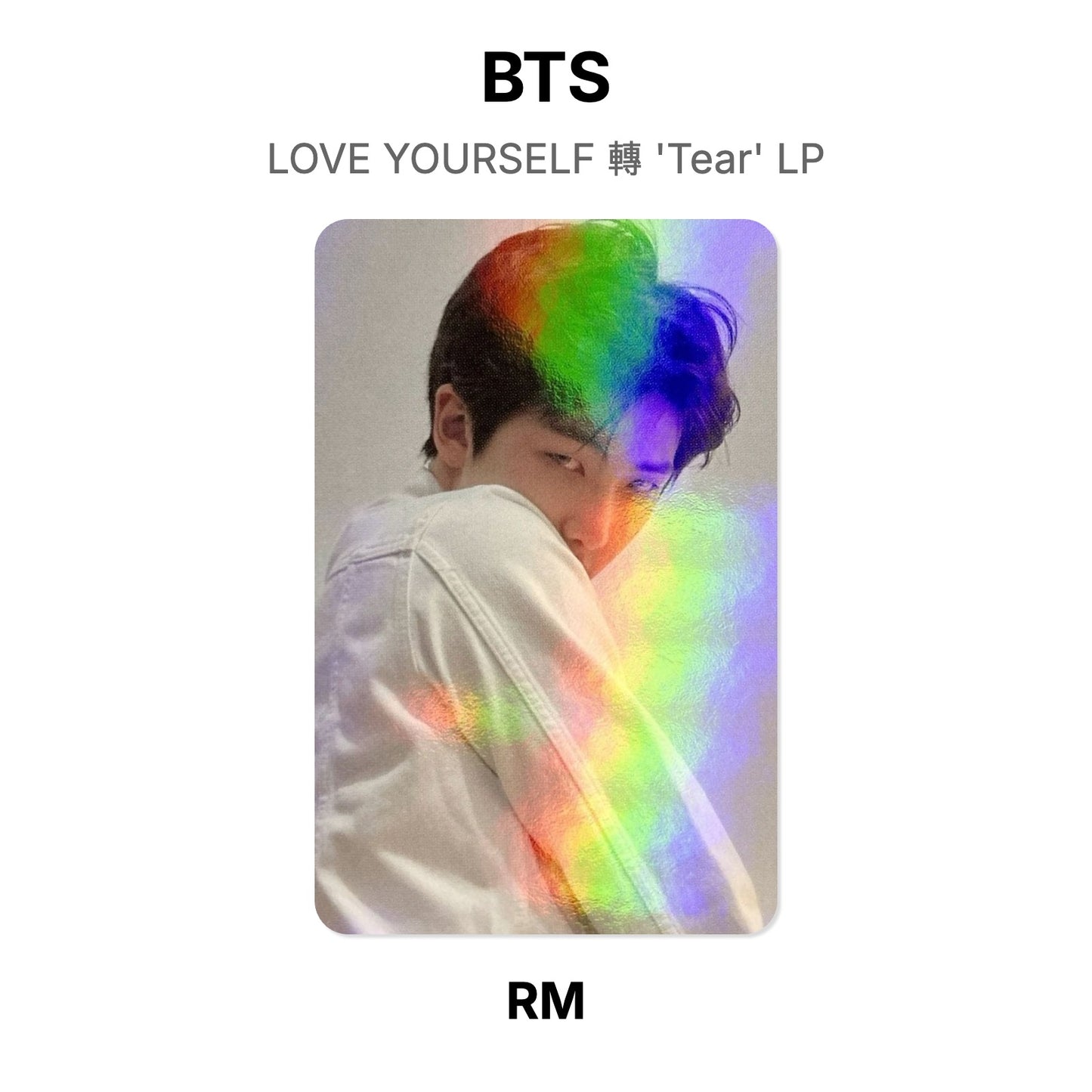 BTS LOVE YOURSELF 轉 'Tear' LP photocard resmi