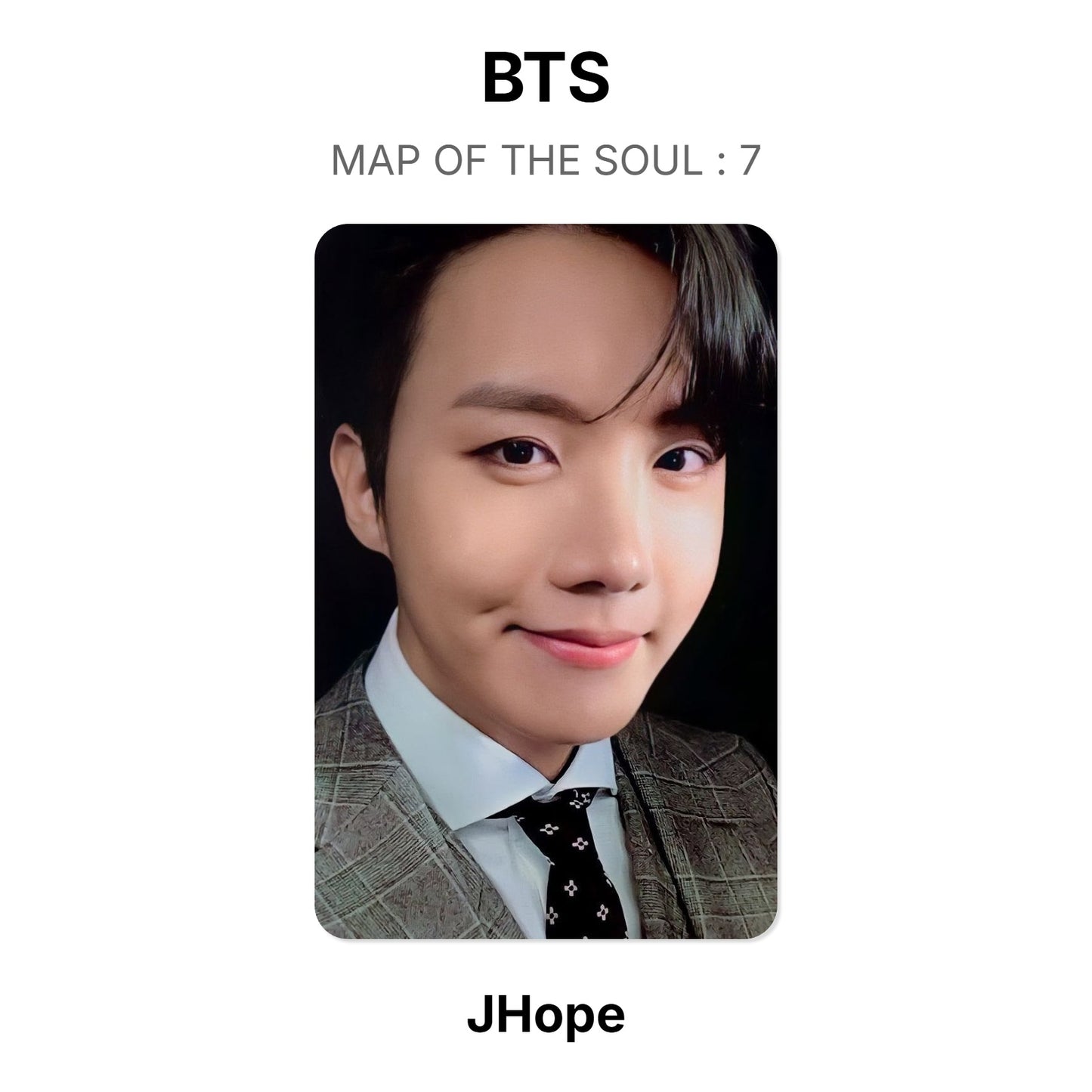 BTS MAP OF THE SOUL : 7 photocard oficial