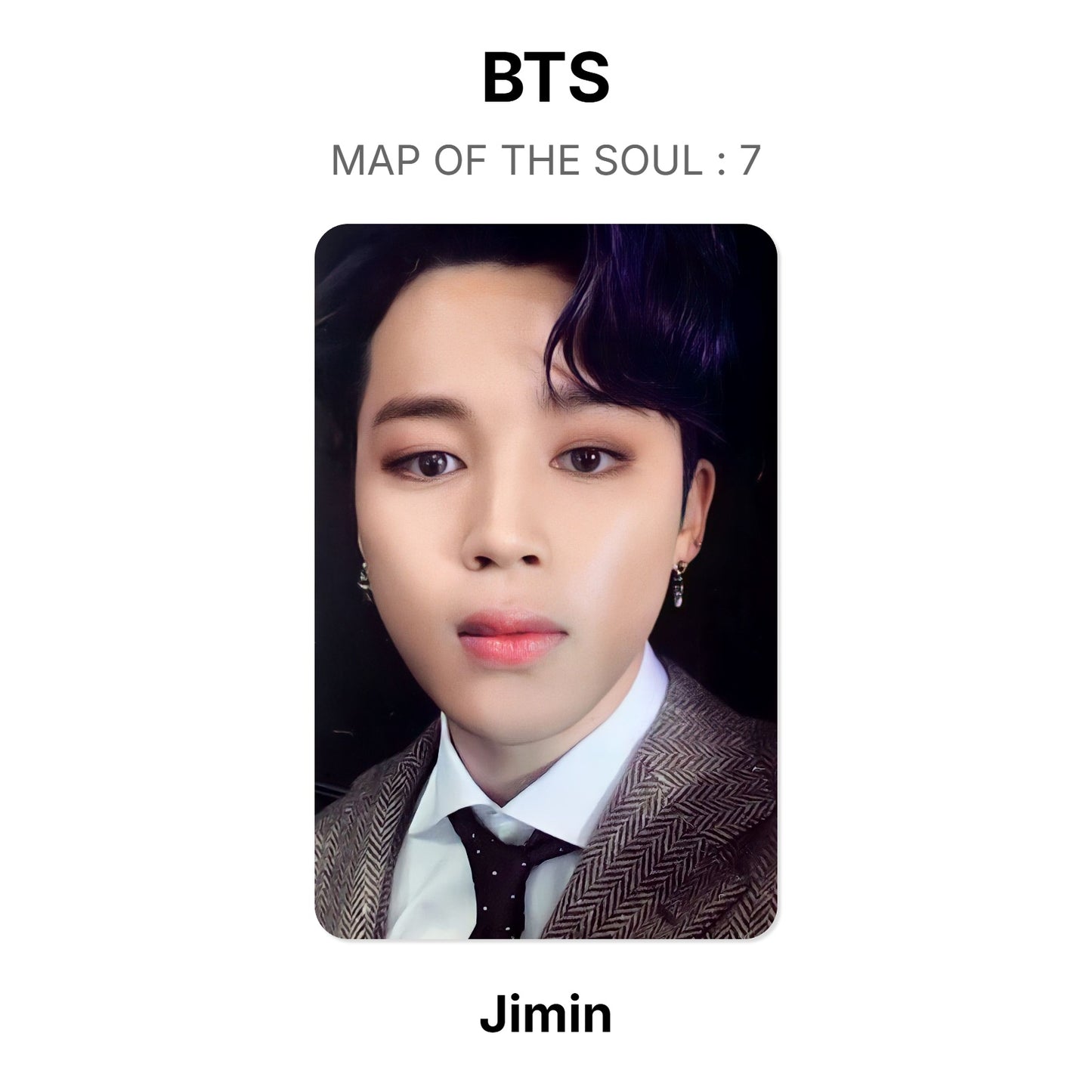 BTS MAP OF THE SOUL : 7 photocard oficial