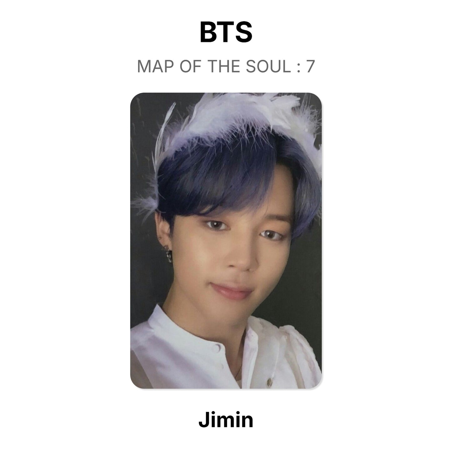 BTS MAP OF THE SOUL : 7 photocard oficial