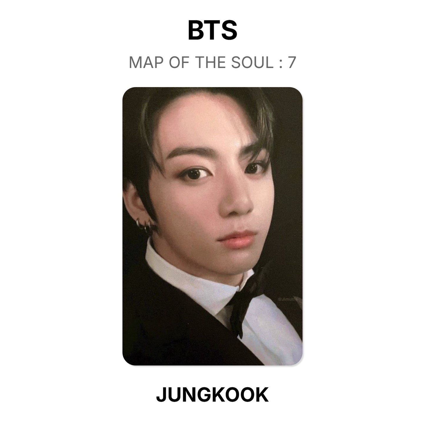 BTS MAP OF THE SOUL : 7 photocard oficial
