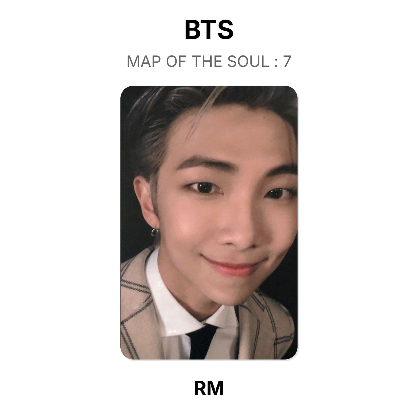 BTS MAP OF THE SOUL : 7 photocard oficial