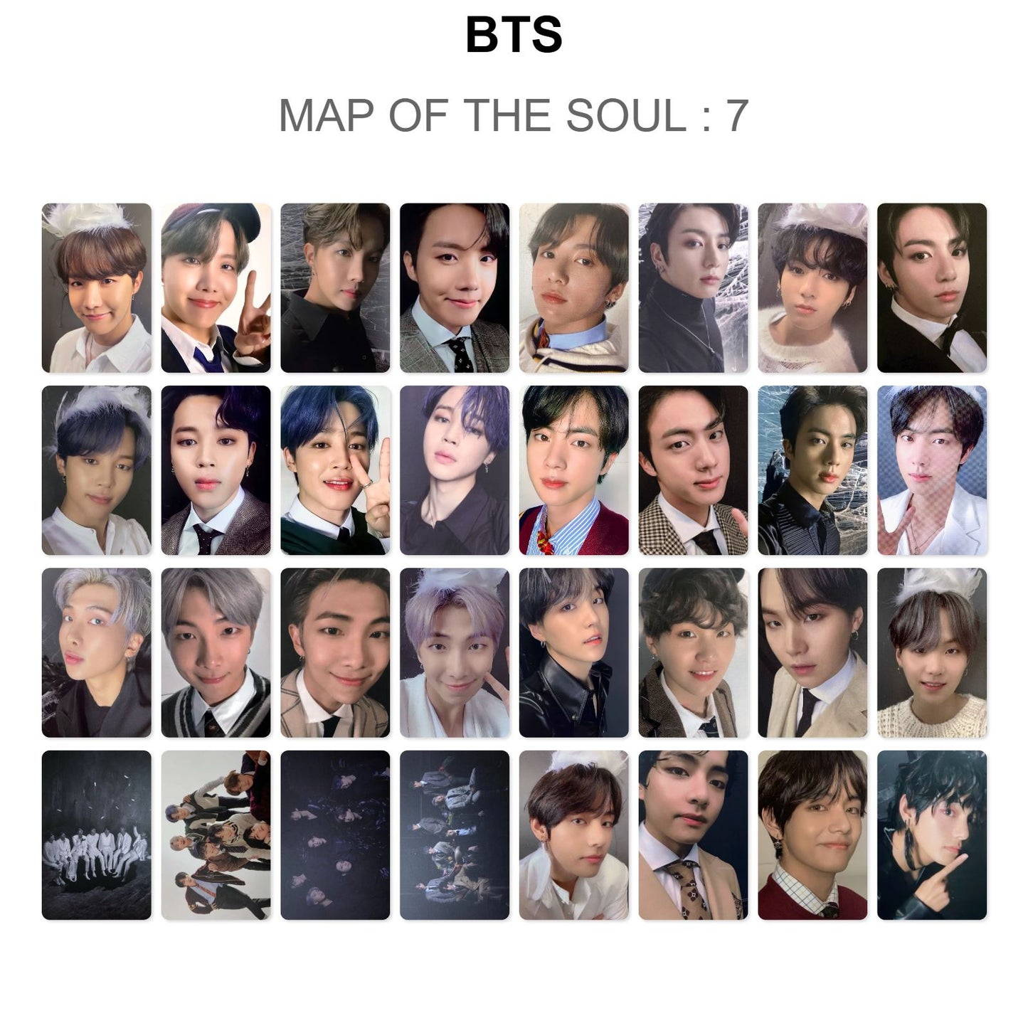 BTS MAP OF THE SOUL : 7 photocard oficial