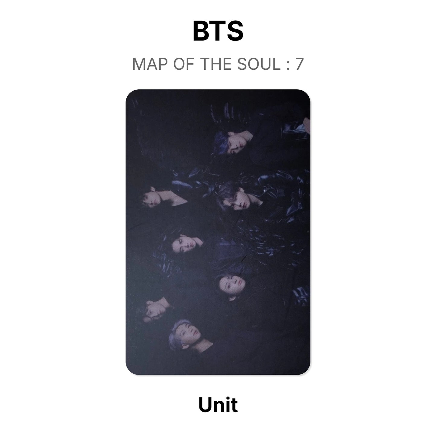 BTS MAP OF THE SOUL : 7 photocard oficial
