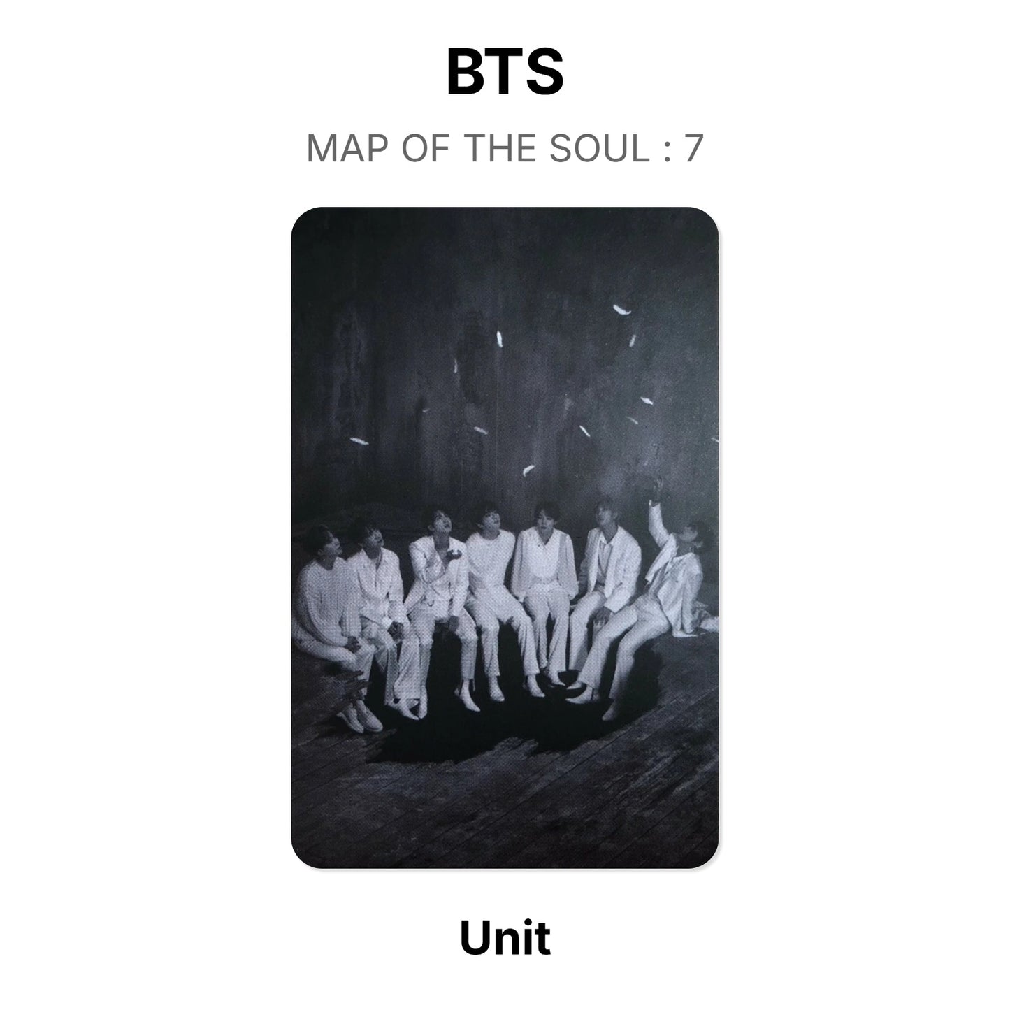 BTS MAP OF THE SOUL : 7 photocard oficial