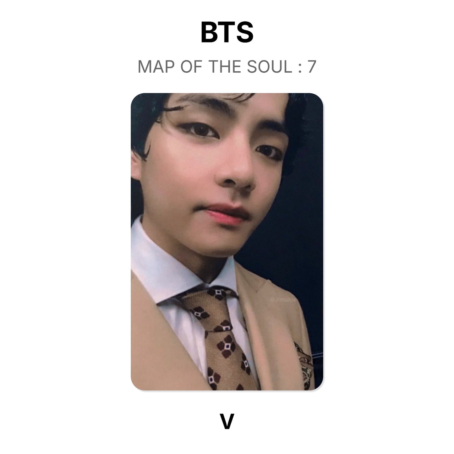 BTS MAP OF THE SOUL : 7 photocard oficial