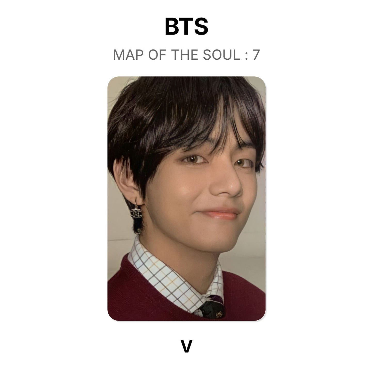 BTS MAP OF THE SOUL : 7 photocard oficial