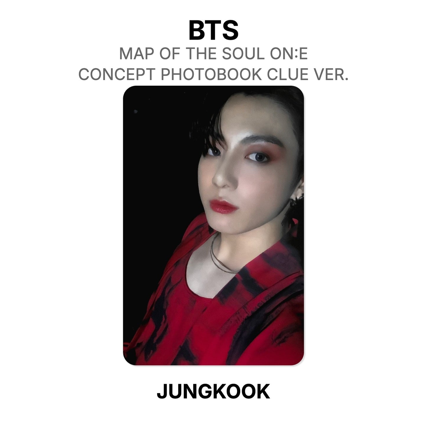 BTS MAP OF THE SOUL ON:E CONCEPT PHOTOBOOK CLUE VER. Official Photocard