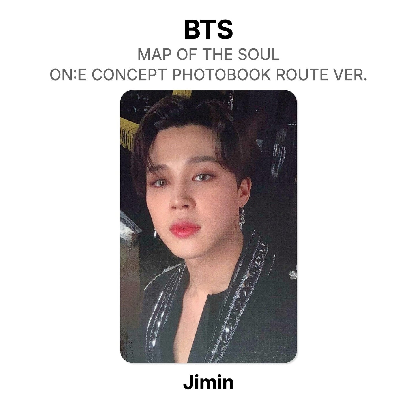 BTS MAP OF THE SOUL ON:E CONCEPT PHOTOBOOK ROUTE VER. Offizielle Photocard
