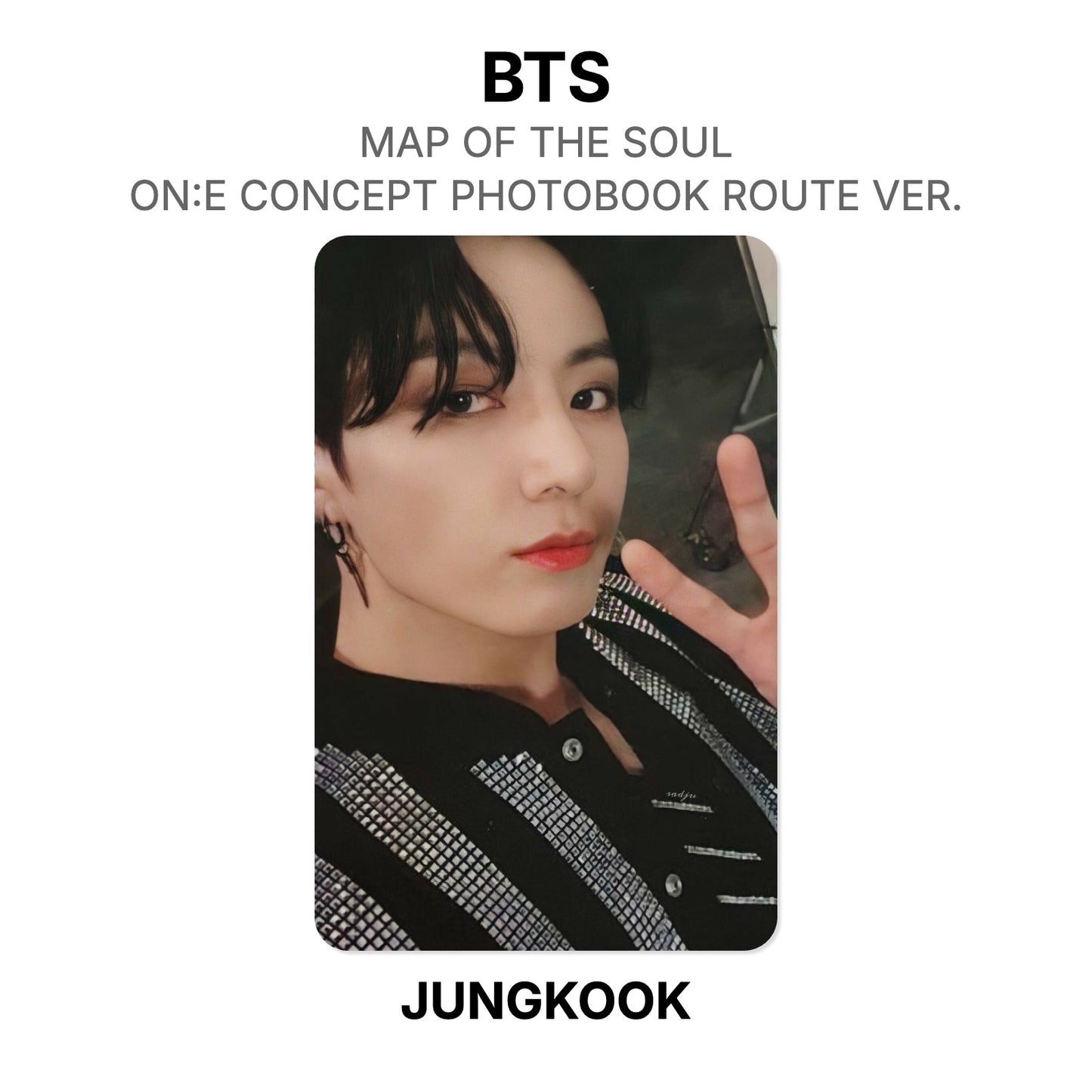 BTS MAP OF THE SOUL ON:E CONCEPT PHOTOBOOK ROUTE VER. Offizielle Photocard
