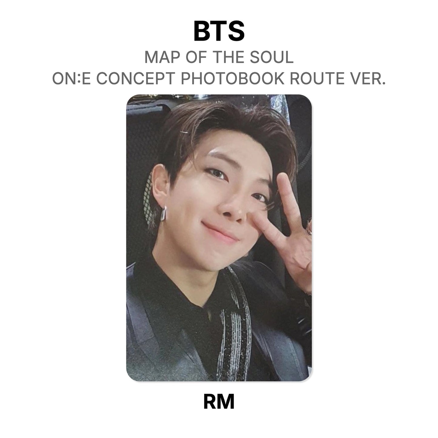 BTS MAP OF THE SOUL ON:E CONCEPT PHOTOBOOK ROUTE VER. Offizielle Photocard