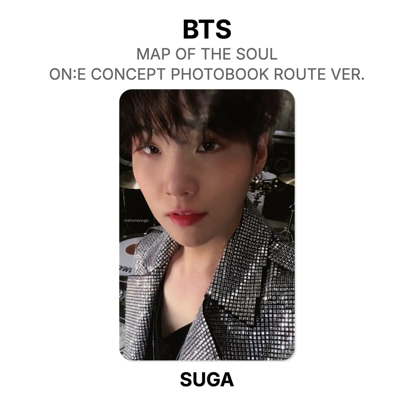 BTS MAP OF THE SOUL ON:E CONCEPT PHOTOBOOK ROUTE VER. Offizielle Photocard