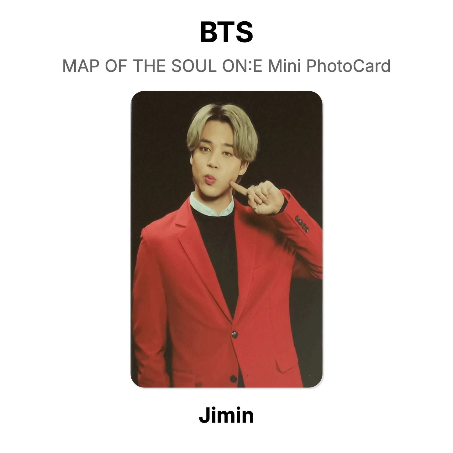 BTS MAP OF THE SOUL ON:E Mini PhotoCard Official Photocard