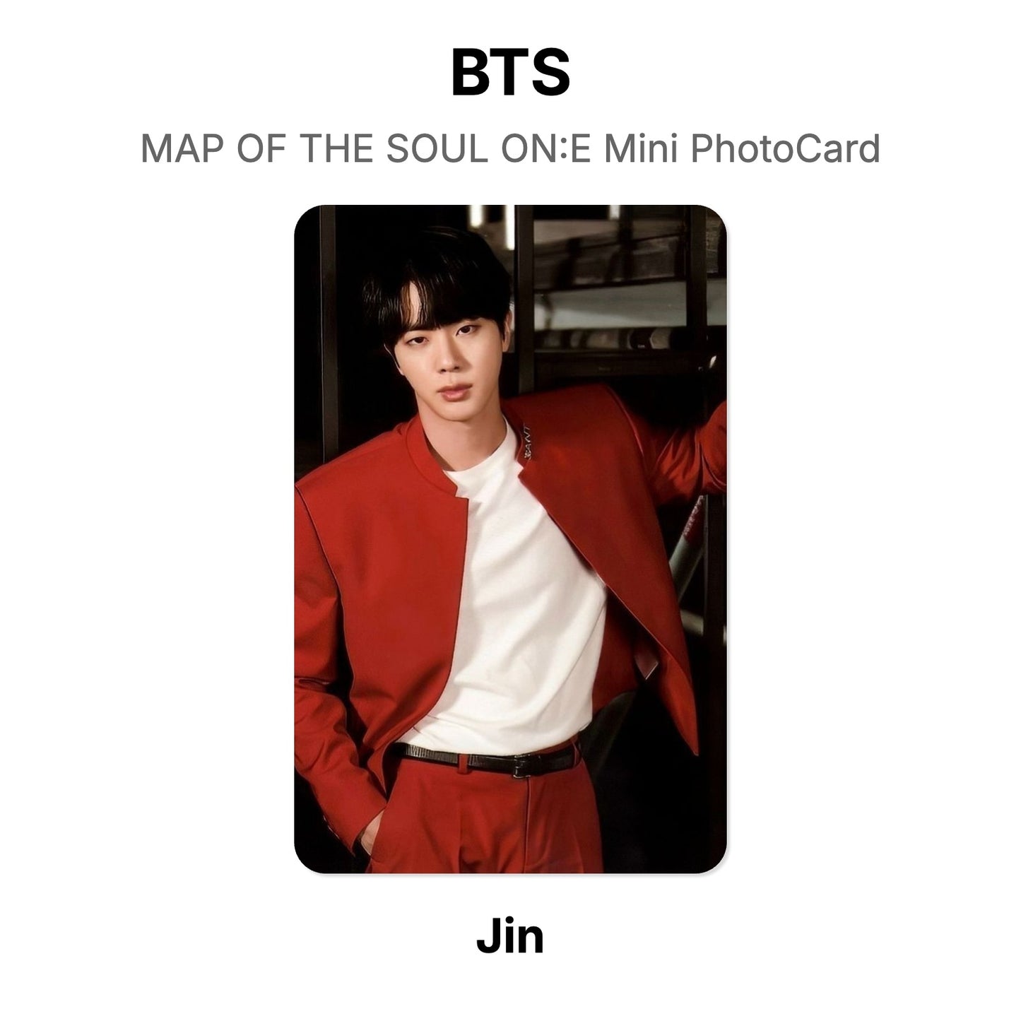 BTS MAP OF THE SOUL ON:E Mini PhotoCard Official Photocard