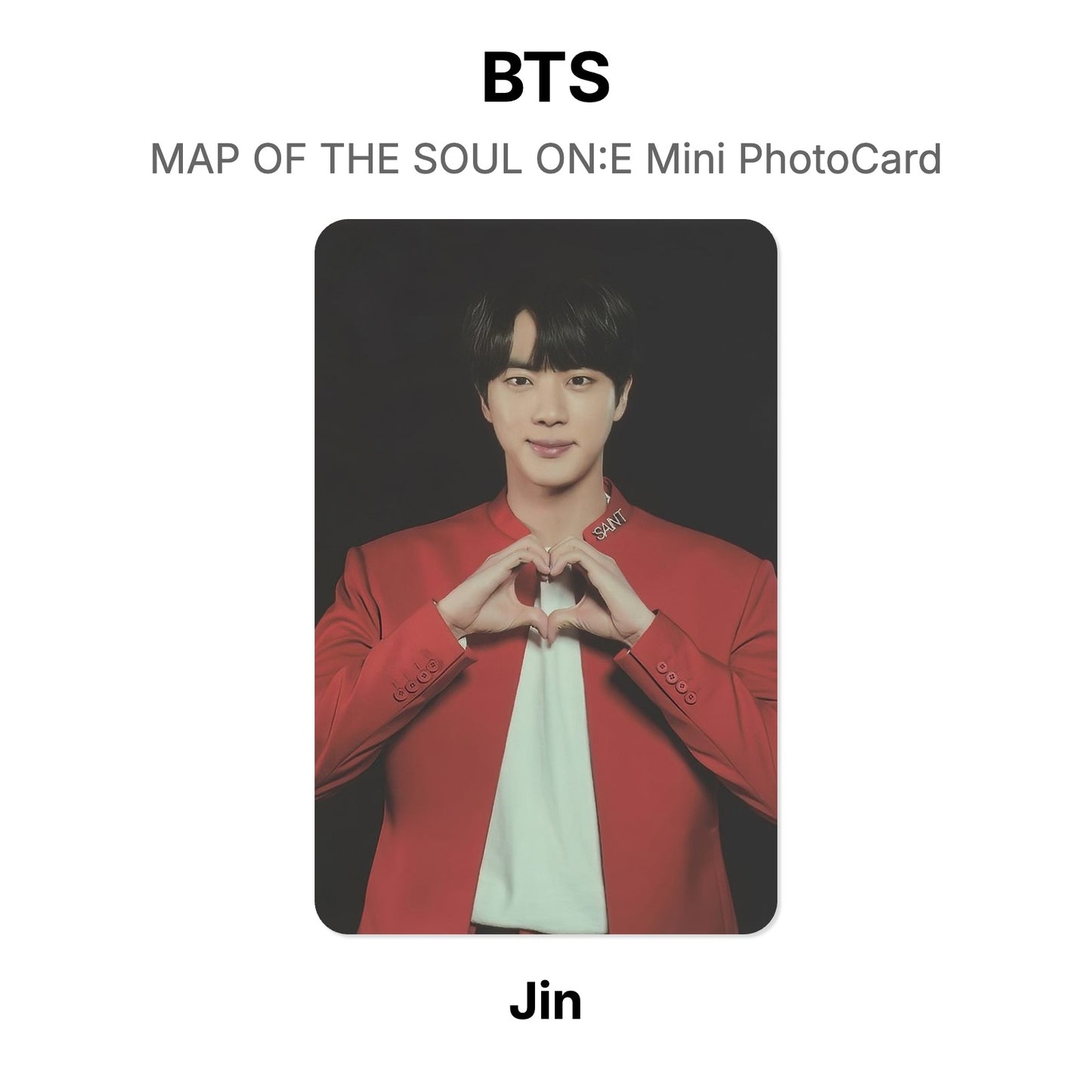 BTS MAP OF THE SOUL ON:E Mini PhotoCard Official Photocard