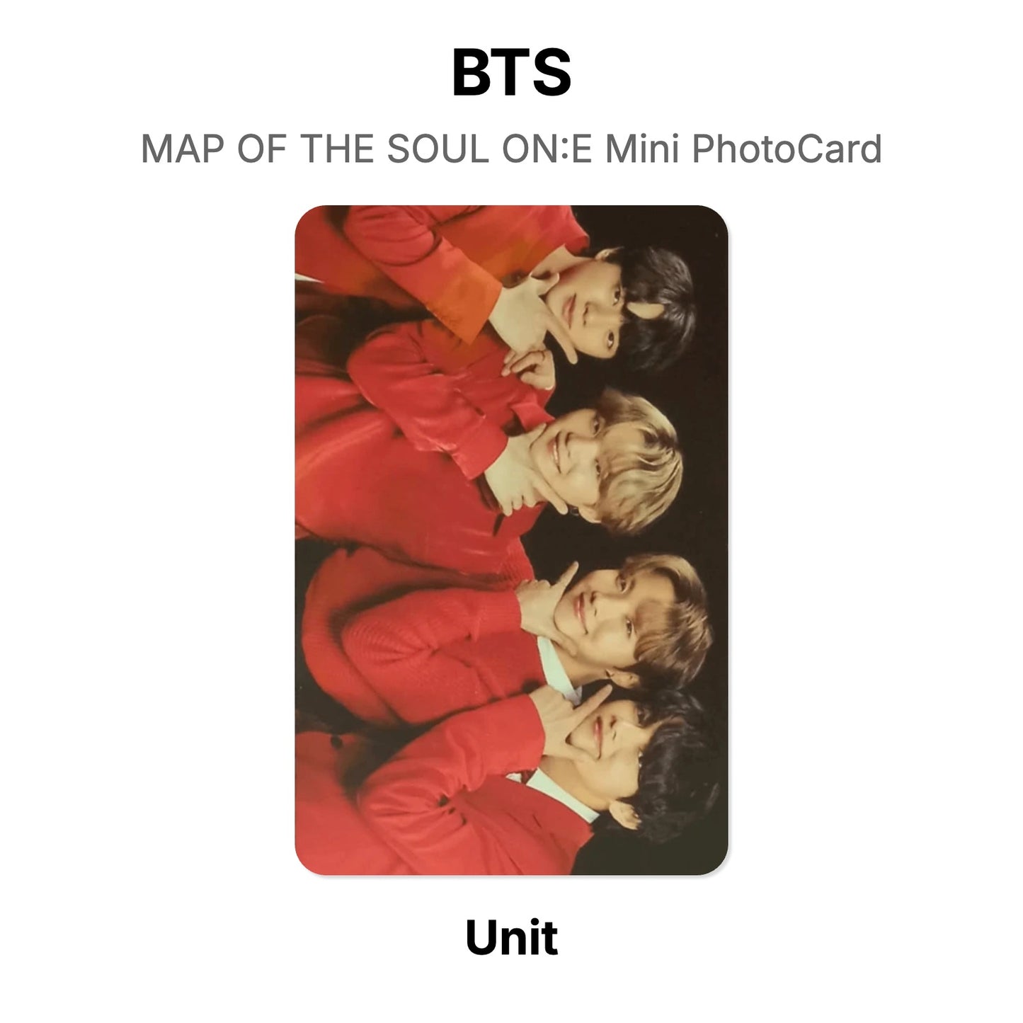 BTS MAP OF THE SOUL ON:E Mini PhotoCard Official Photocard