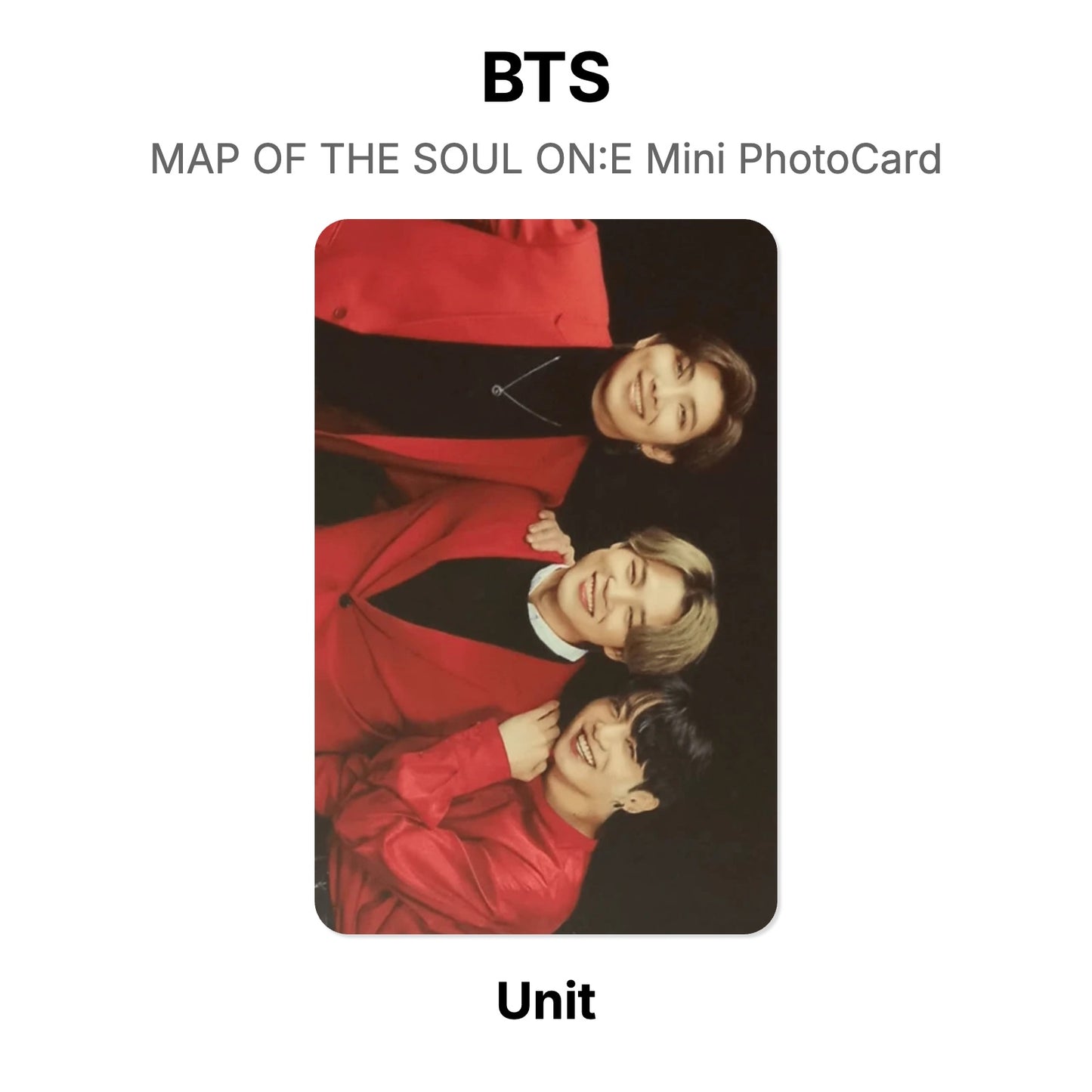 BTS MAP OF THE SOUL ON:E Mini PhotoCard Official Photocard