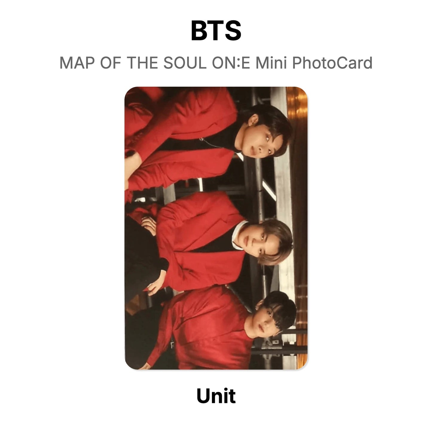 BTS MAP OF THE SOUL ON:E Mini PhotoCard Official Photocard