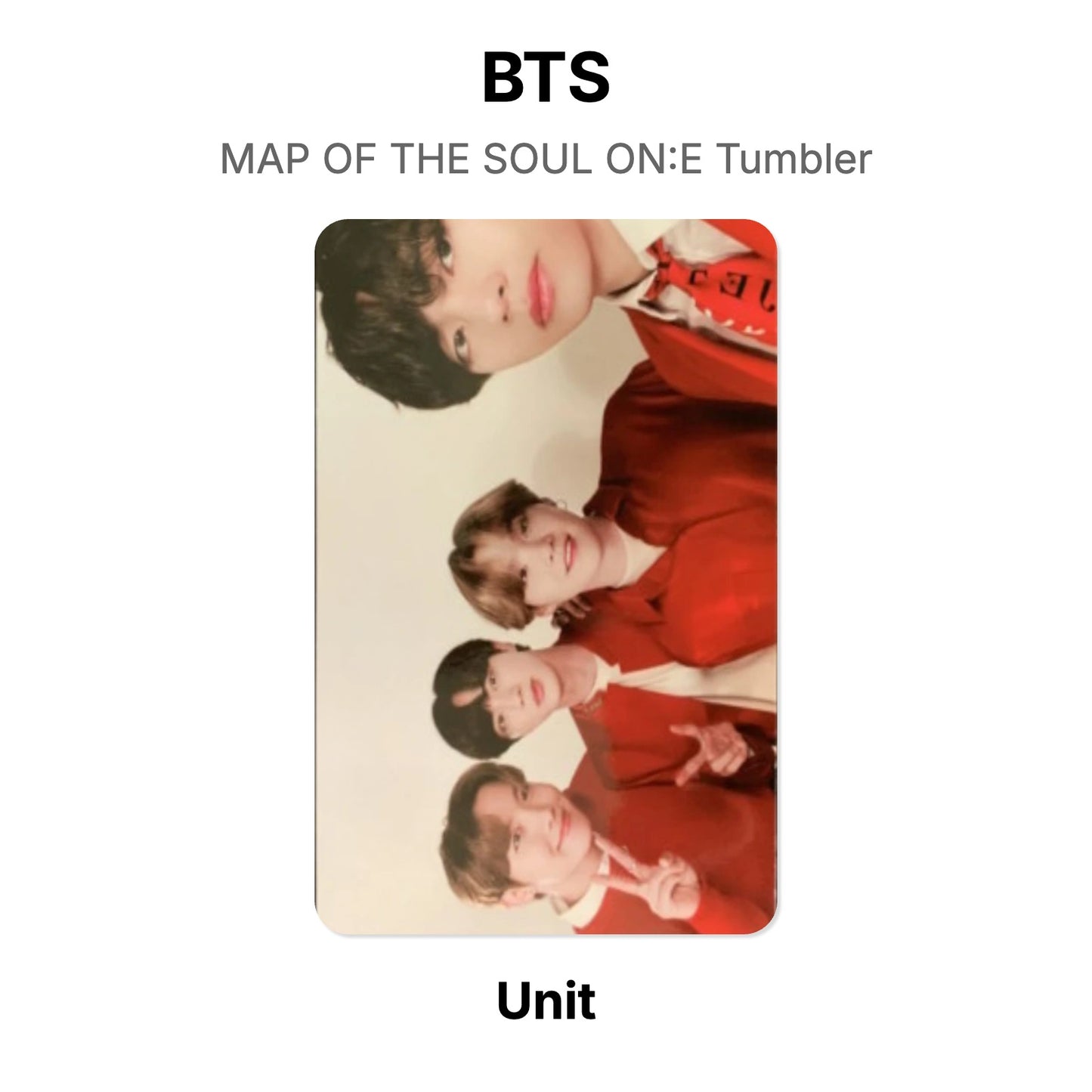BTS MAP OF THE SOUL ON:E Tumbler 公式フォトカード