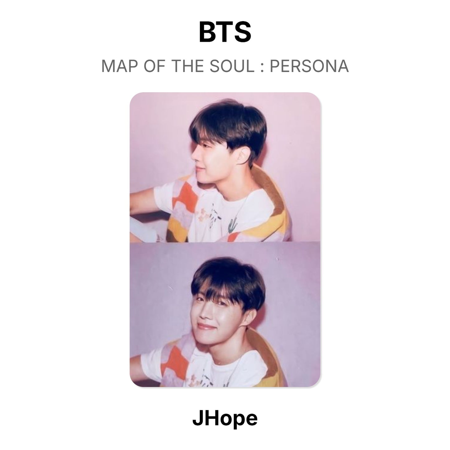 BTS MAP OF THE SOUL : PERSONA Official Photocard
