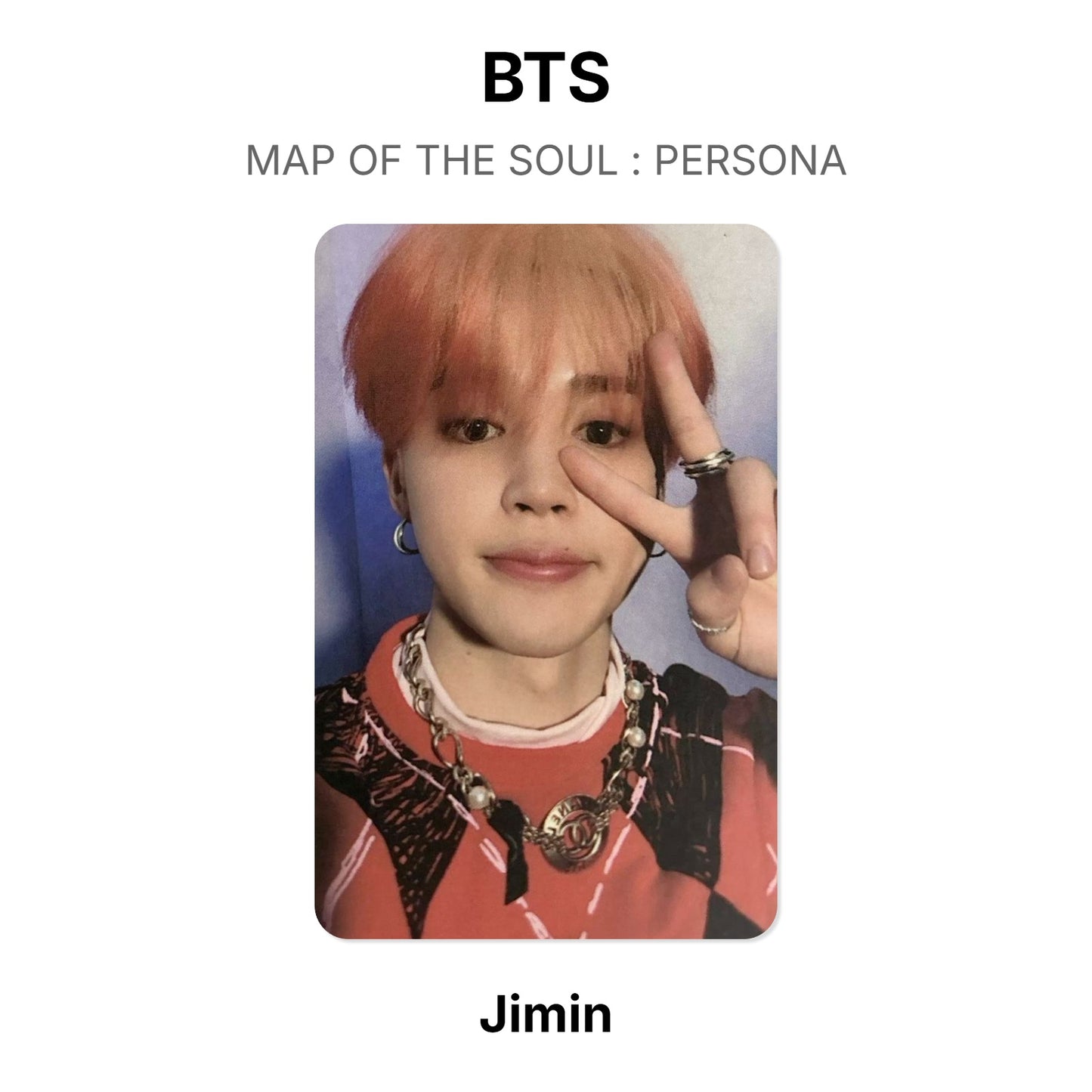 BTS MAP OF THE SOUL : PERSONA Official Photocard