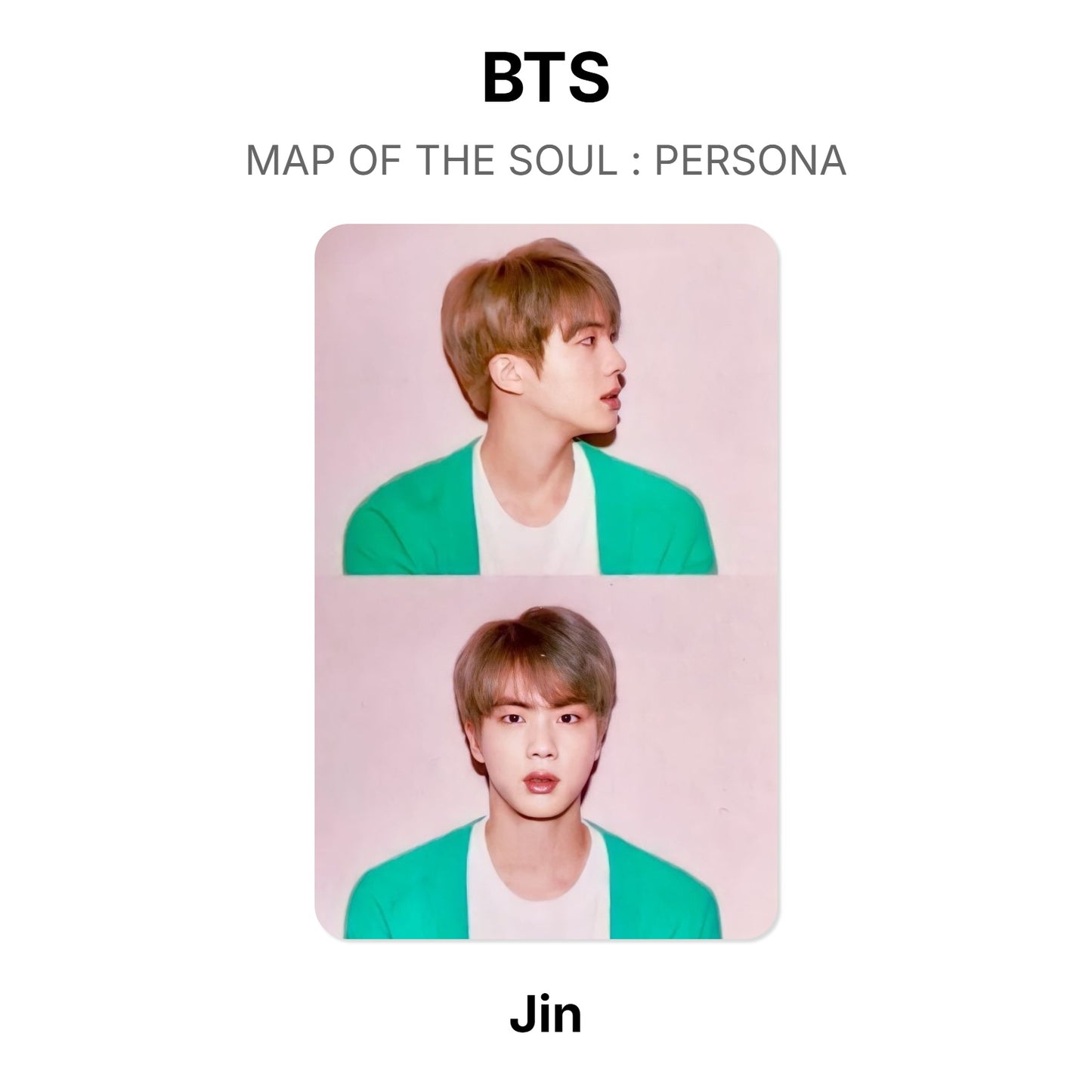 BTS MAP OF THE SOUL : PERSONA Official Photocard