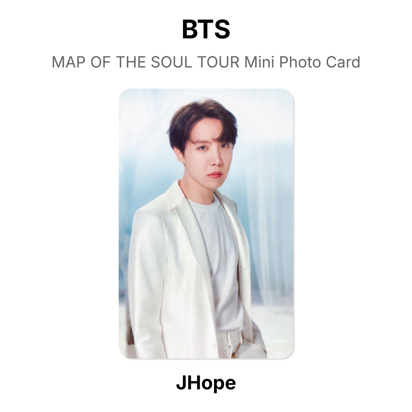 BTS MAP OF THE SOUL TOUR Mini Photo Card Offizielle Photocard