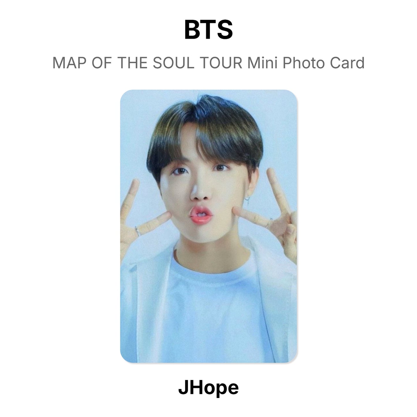 BTS MAP OF THE SOUL TOUR Mini Photo Card Offizielle Photocard