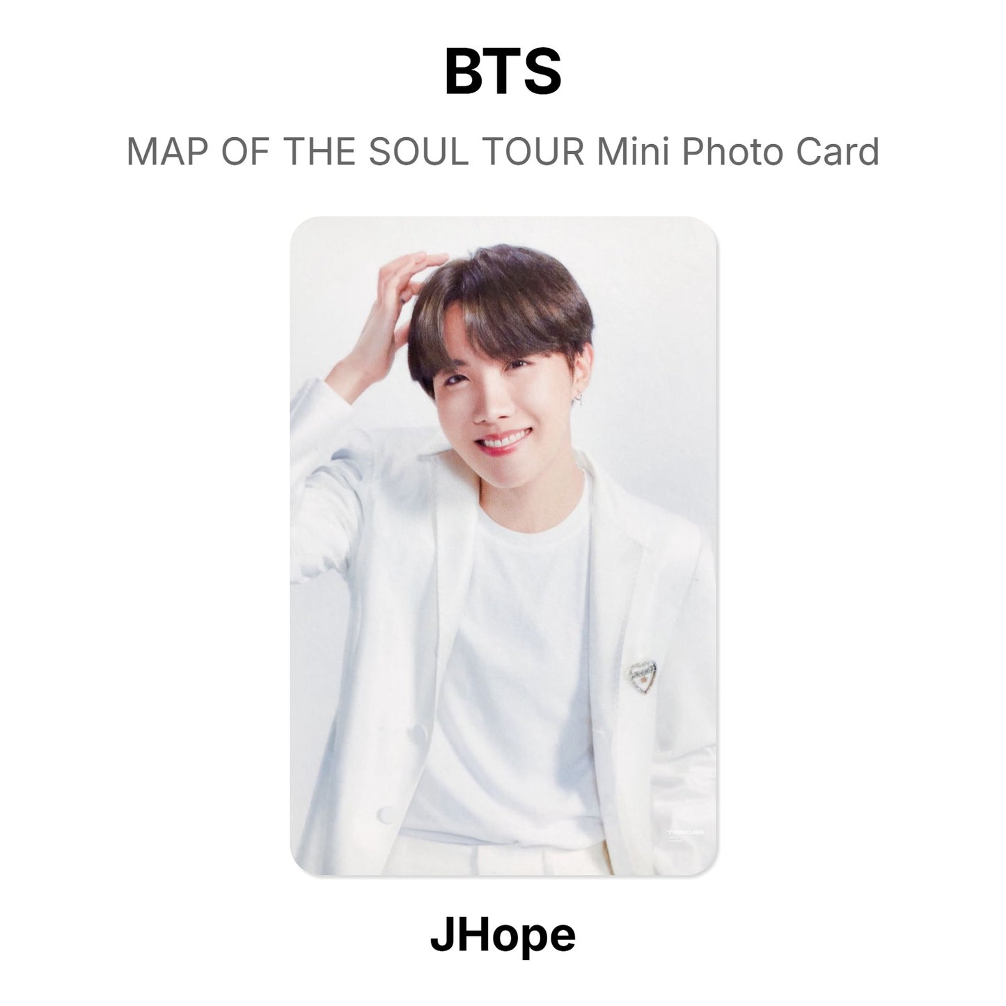BTS MAP OF THE SOUL TOUR Mini Photo Card Offizielle Photocard