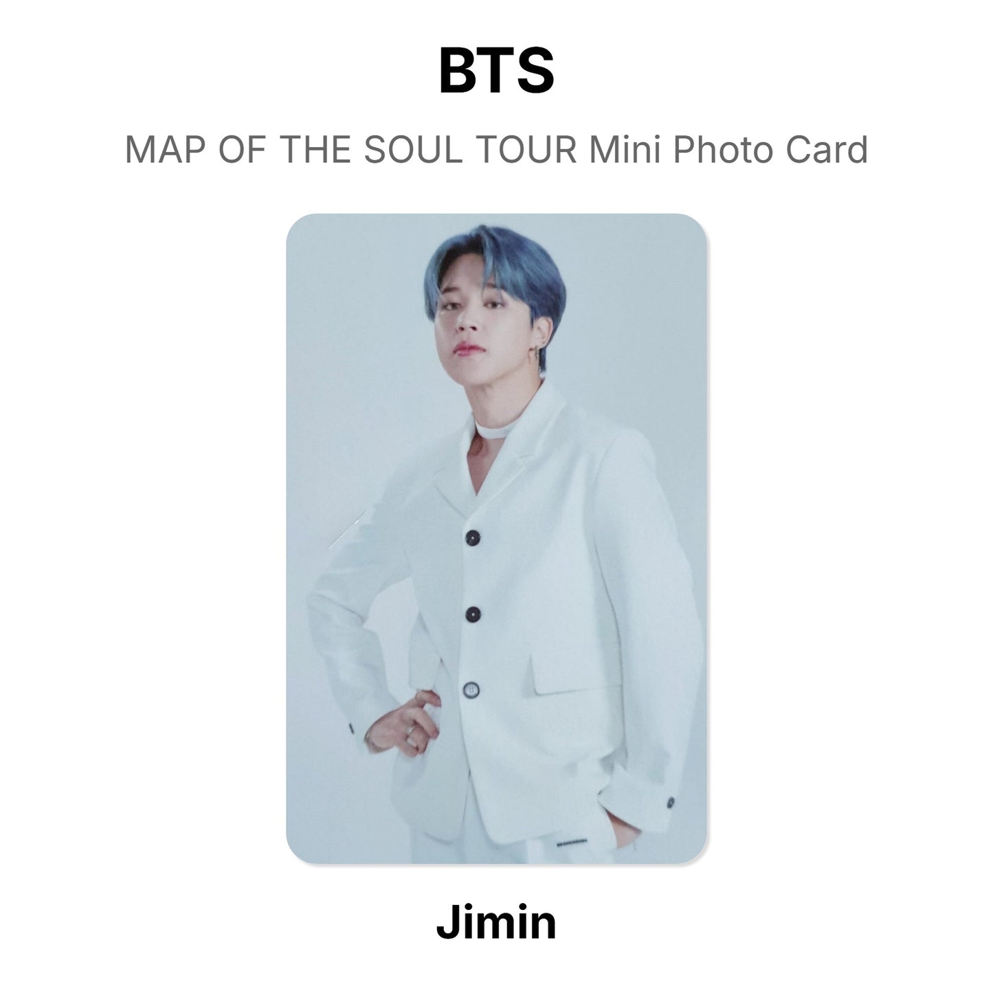 BTS MAP OF THE SOUL TOUR Mini Photo Card Offizielle Photocard