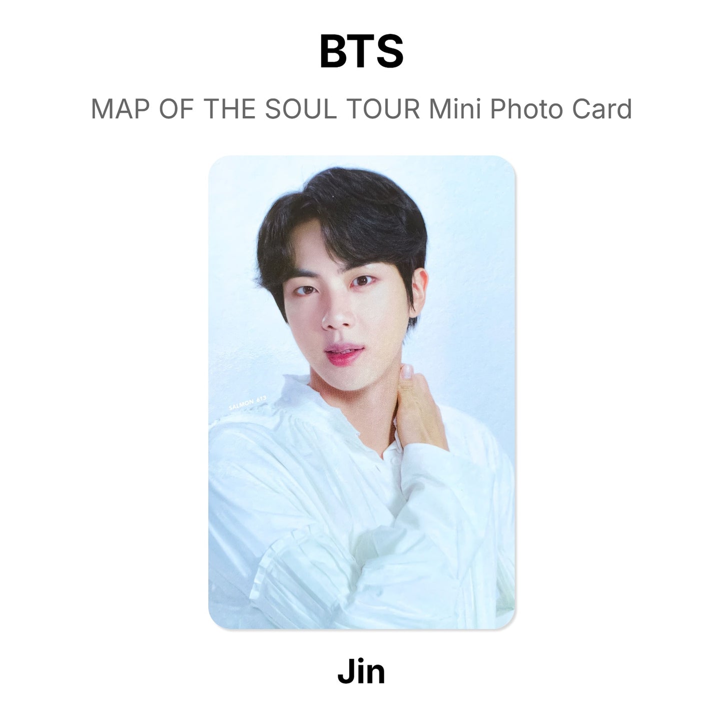 BTS MAP OF THE SOUL TOUR Mini Photo Card Offizielle Photocard