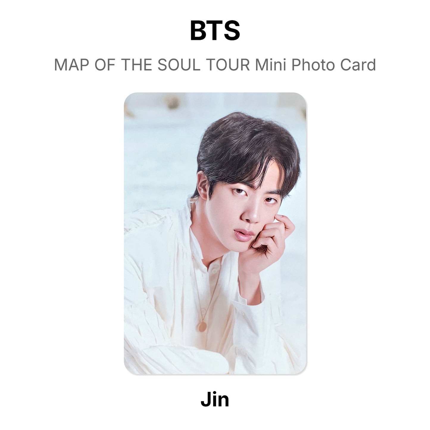 BTS MAP OF THE SOUL TOUR Mini Photo Card Offizielle Photocard