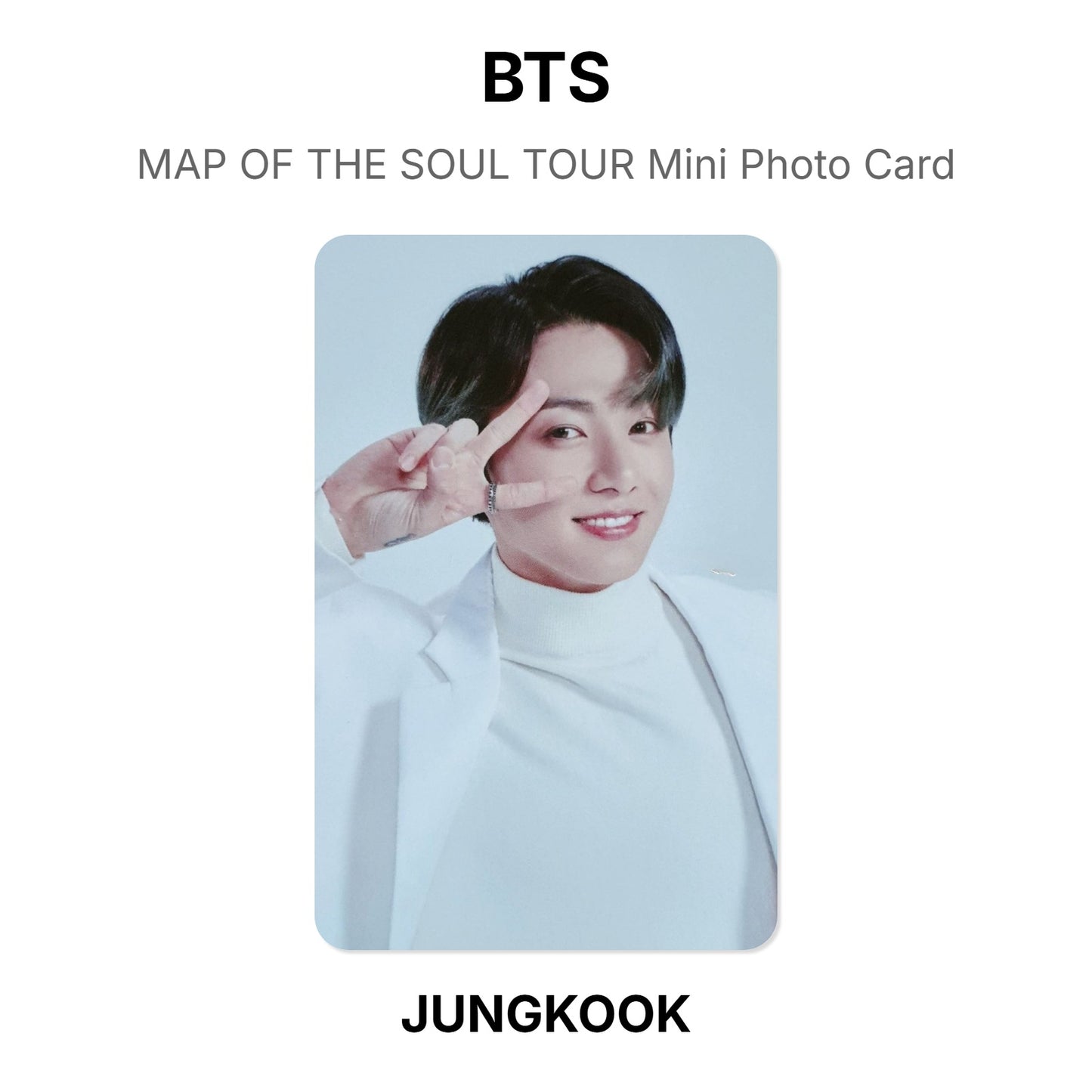 BTS MAP OF THE SOUL TOUR Mini Photo Card Offizielle Photocard