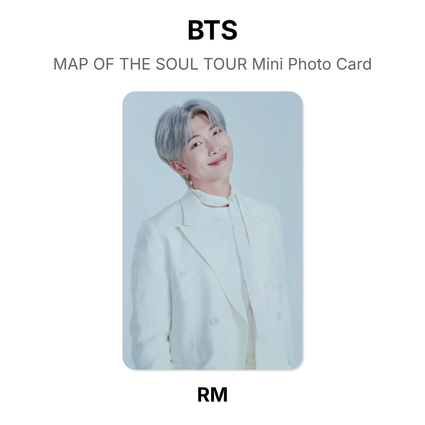 BTS MAP OF THE SOUL TOUR Mini Photo Card Offizielle Photocard