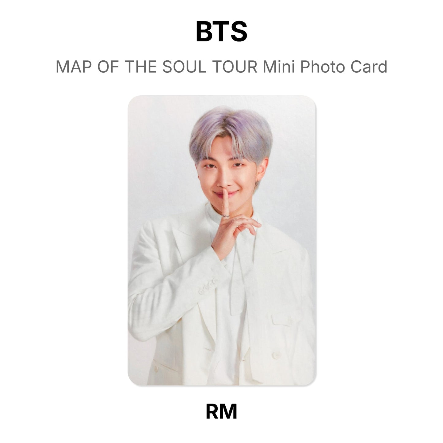 BTS MAP OF THE SOUL TOUR Mini Photo Card Offizielle Photocard
