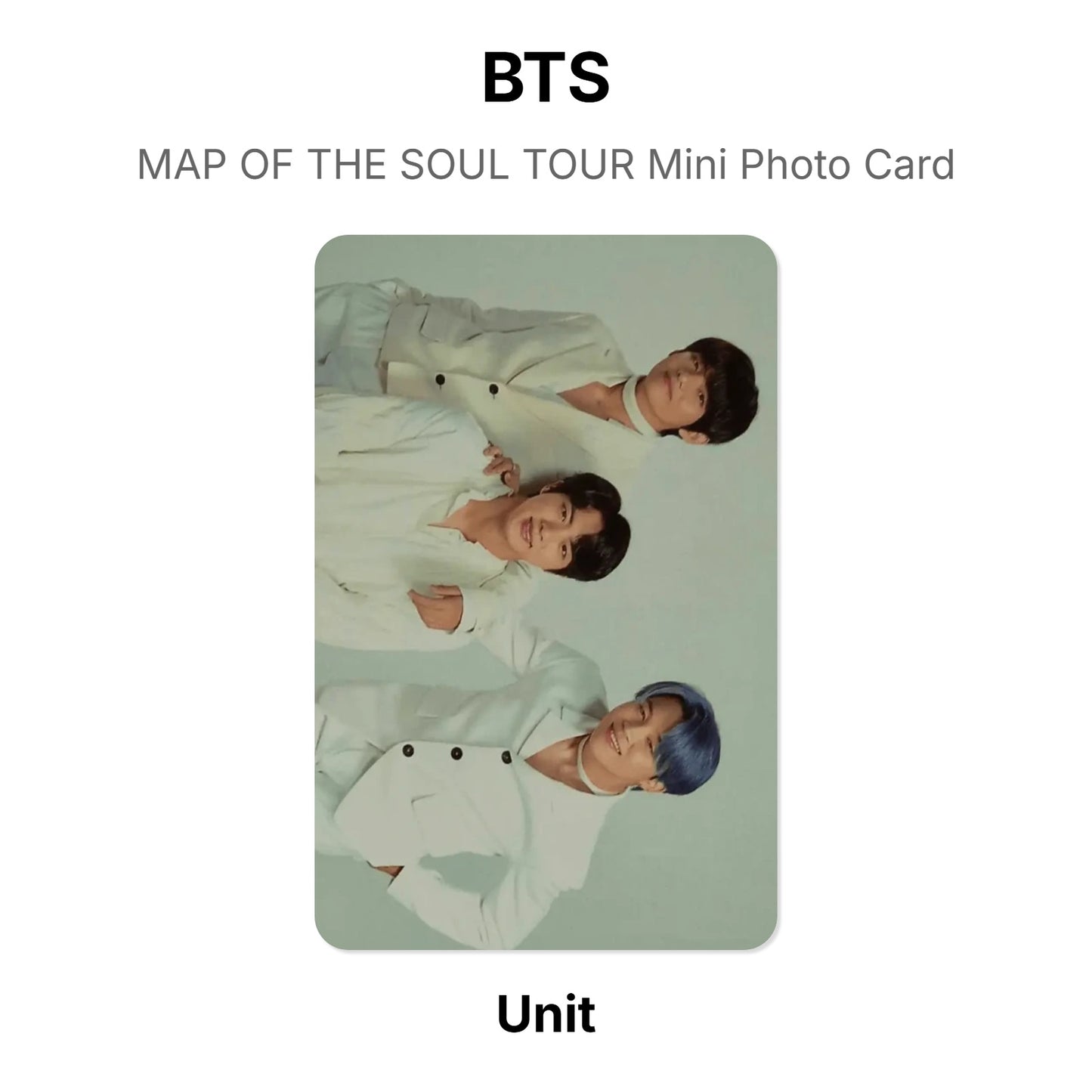 BTS MAP OF THE SOUL TOUR Mini Photo Card Offizielle Photocard