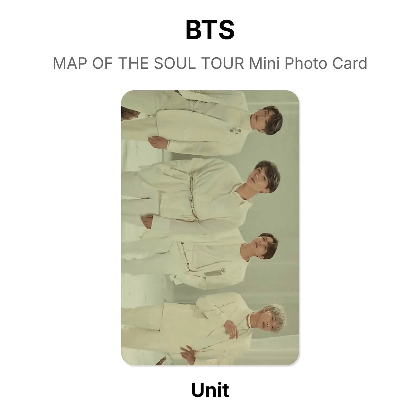 BTS MAP OF THE SOUL TOUR Mini Photo Card Offizielle Photocard