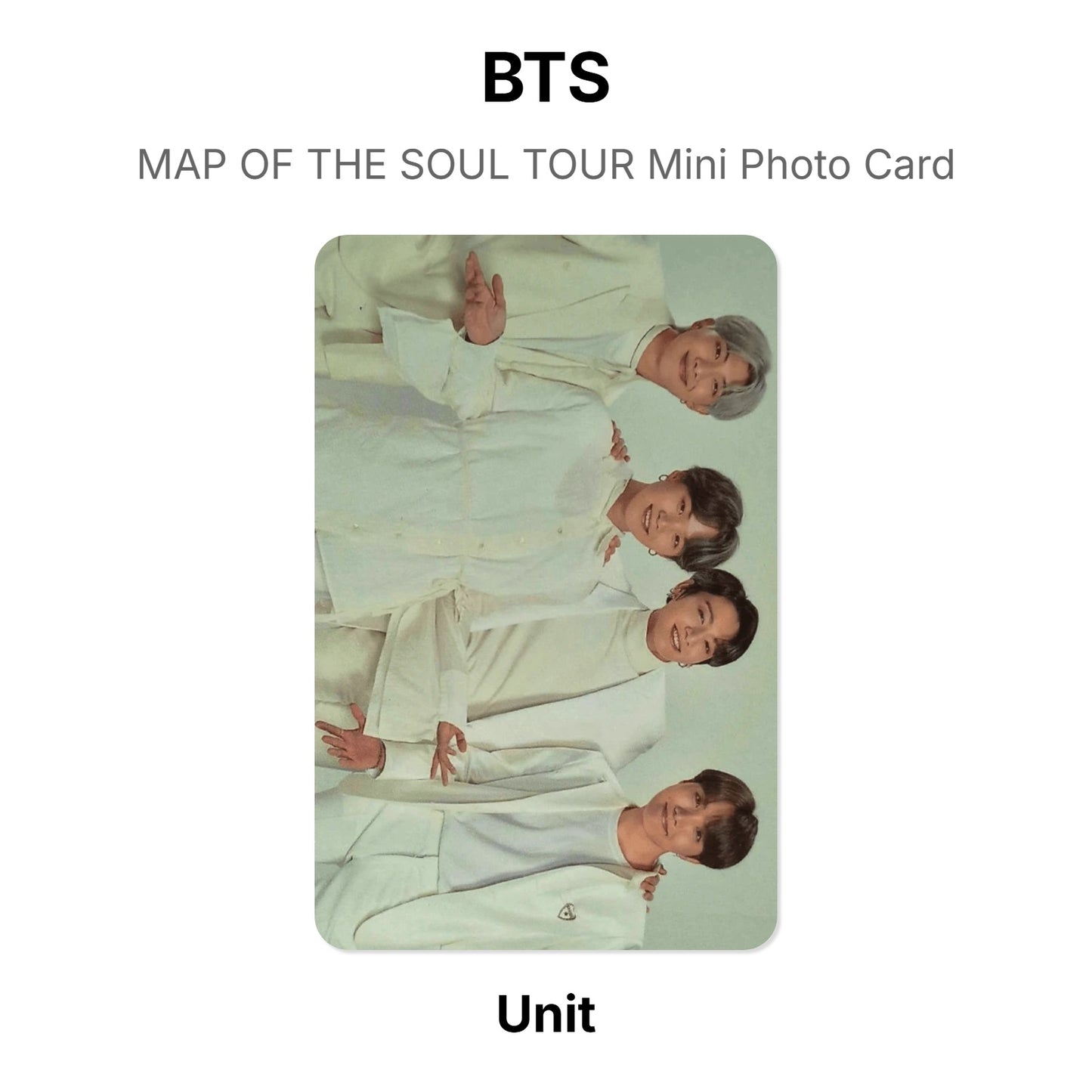 BTS MAP OF THE SOUL TOUR Mini Photo Card Offizielle Photocard