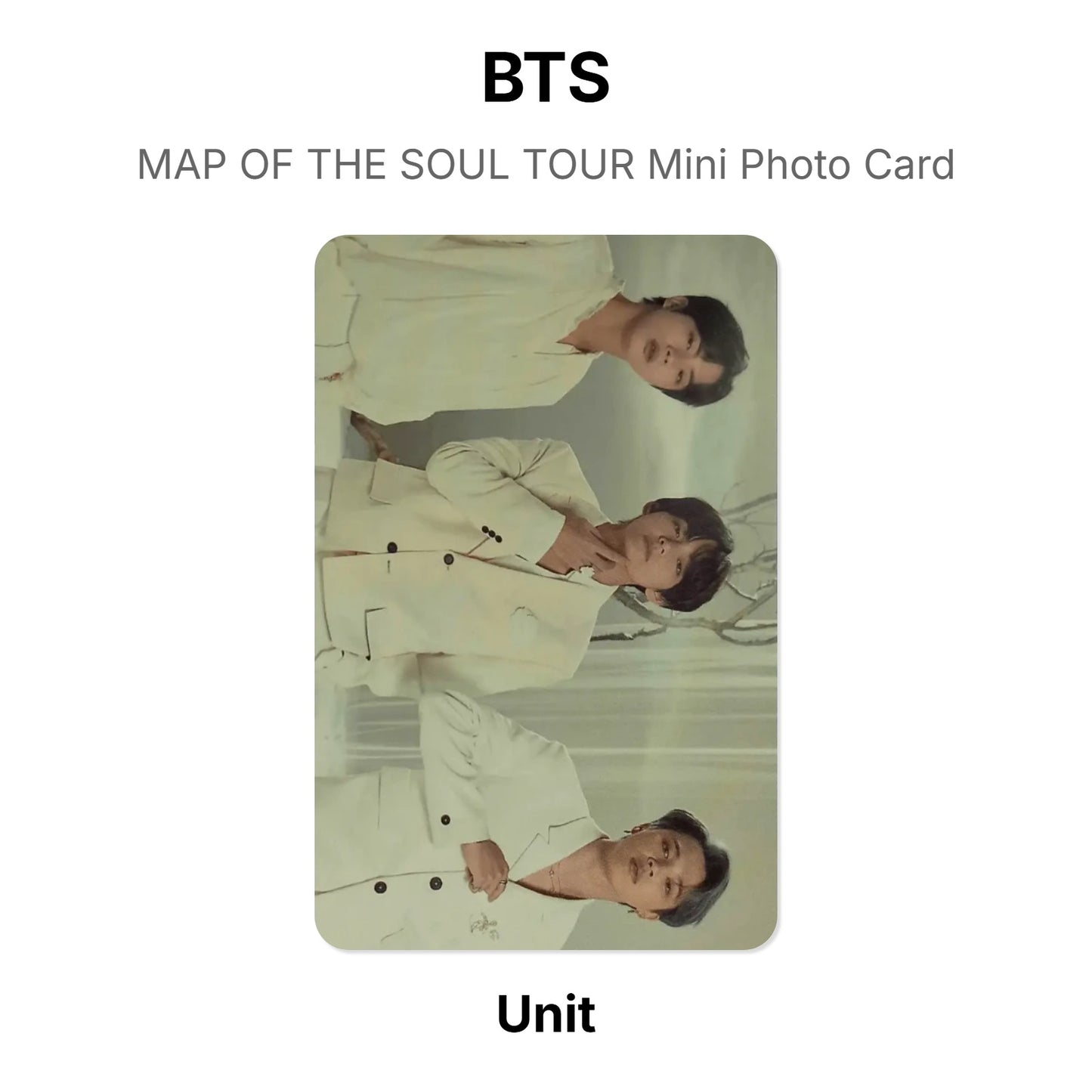 BTS MAP OF THE SOUL TOUR Mini Photo Card Offizielle Photocard