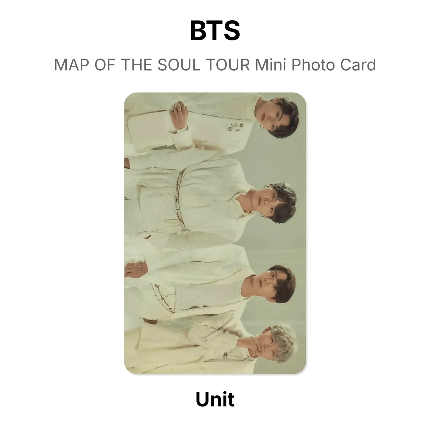BTS MAP OF THE SOUL TOUR Mini Photo Card Offizielle Photocard