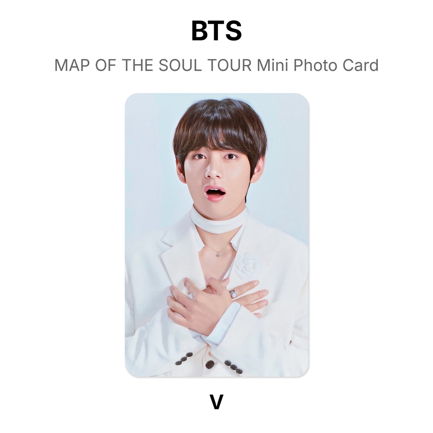 BTS MAP OF THE SOUL TOUR Mini Photo Card Offizielle Photocard