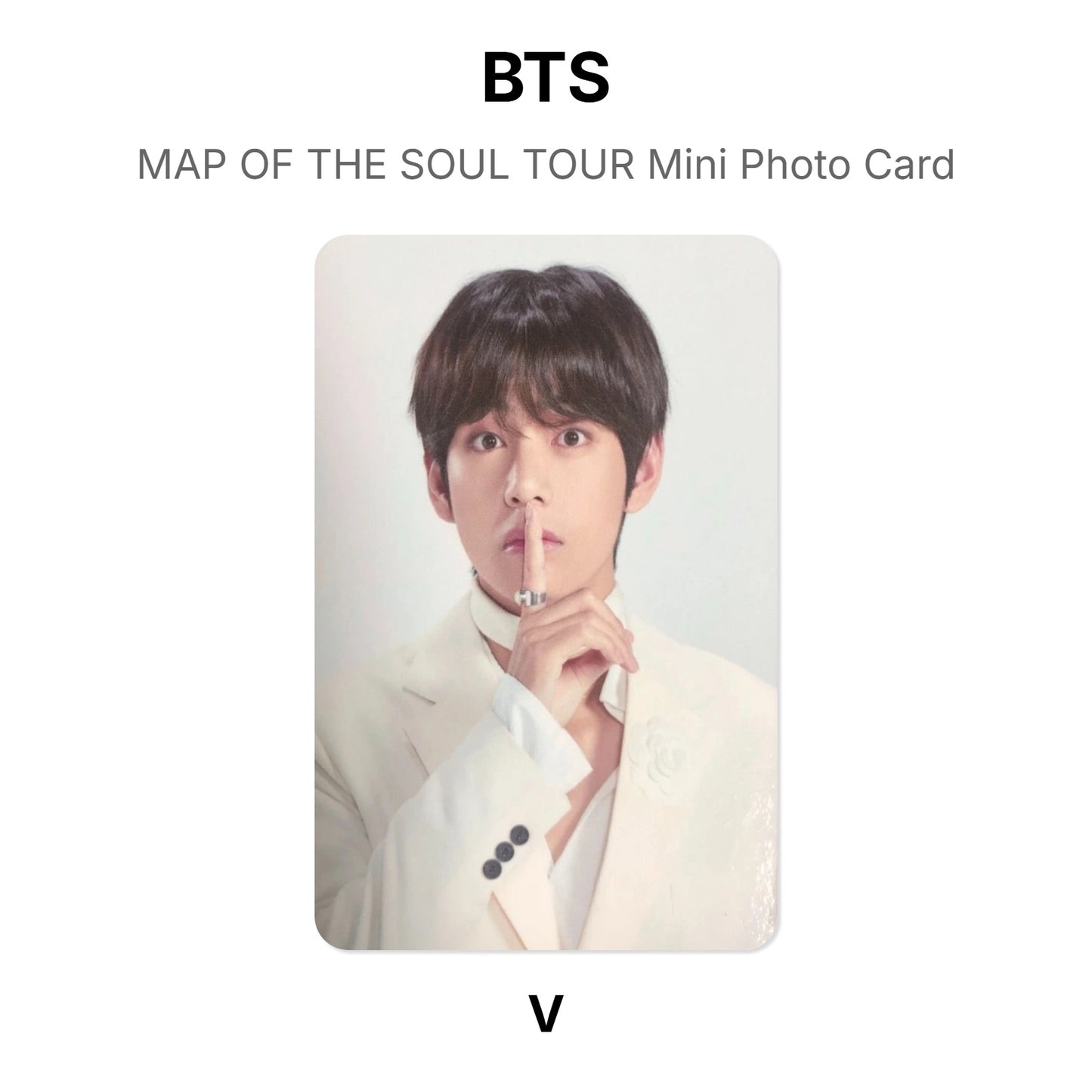 BTS MAP OF THE SOUL TOUR Mini Photo Card Offizielle Photocard