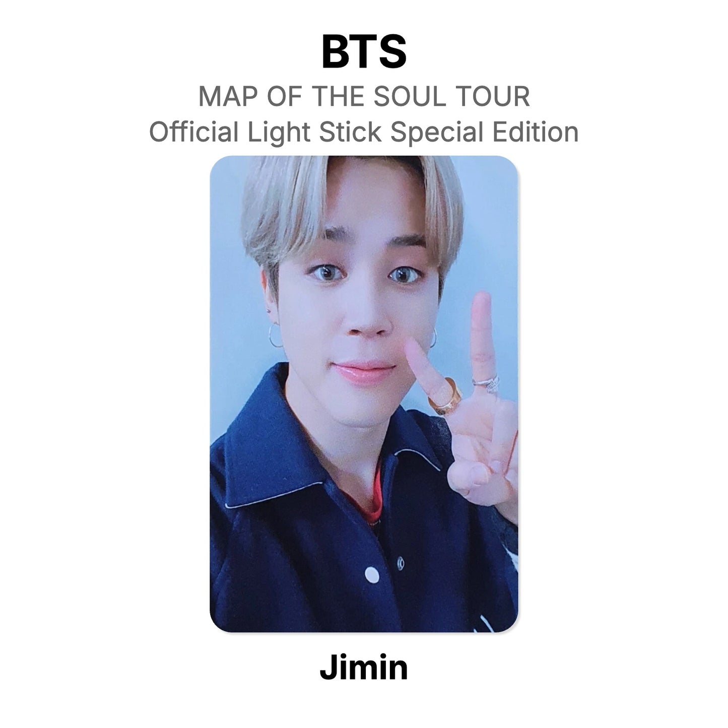 BTS MAP OF THE SOUL TOUR Official Light Stick Special Edition photocard oficial