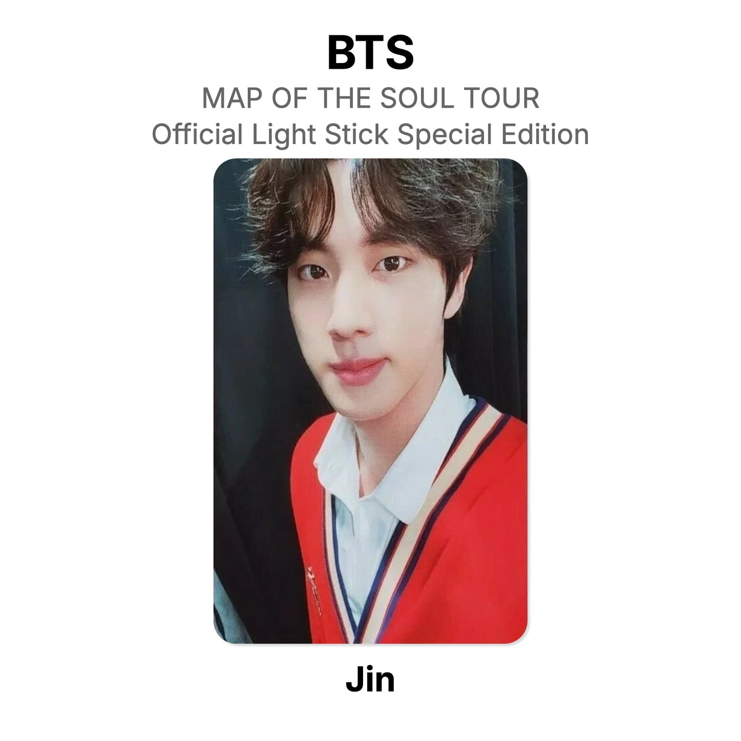 BTS MAP OF THE SOUL TOUR Official Light Stick Special Edition photocard oficial